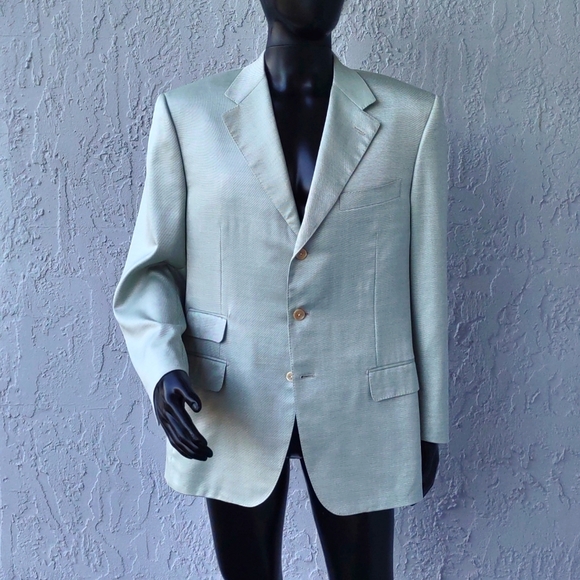 Galtrucco Montenapoleone Men's Silk/Wool Blend Luxury Blazer